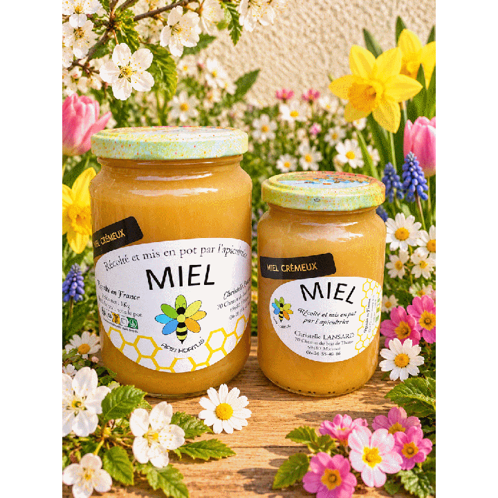 Miel de fleurs crémeux